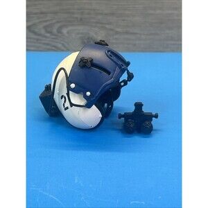 Police Helicopter Pilot Helmet 1/6 mh-602 Binoculars White Blue 21